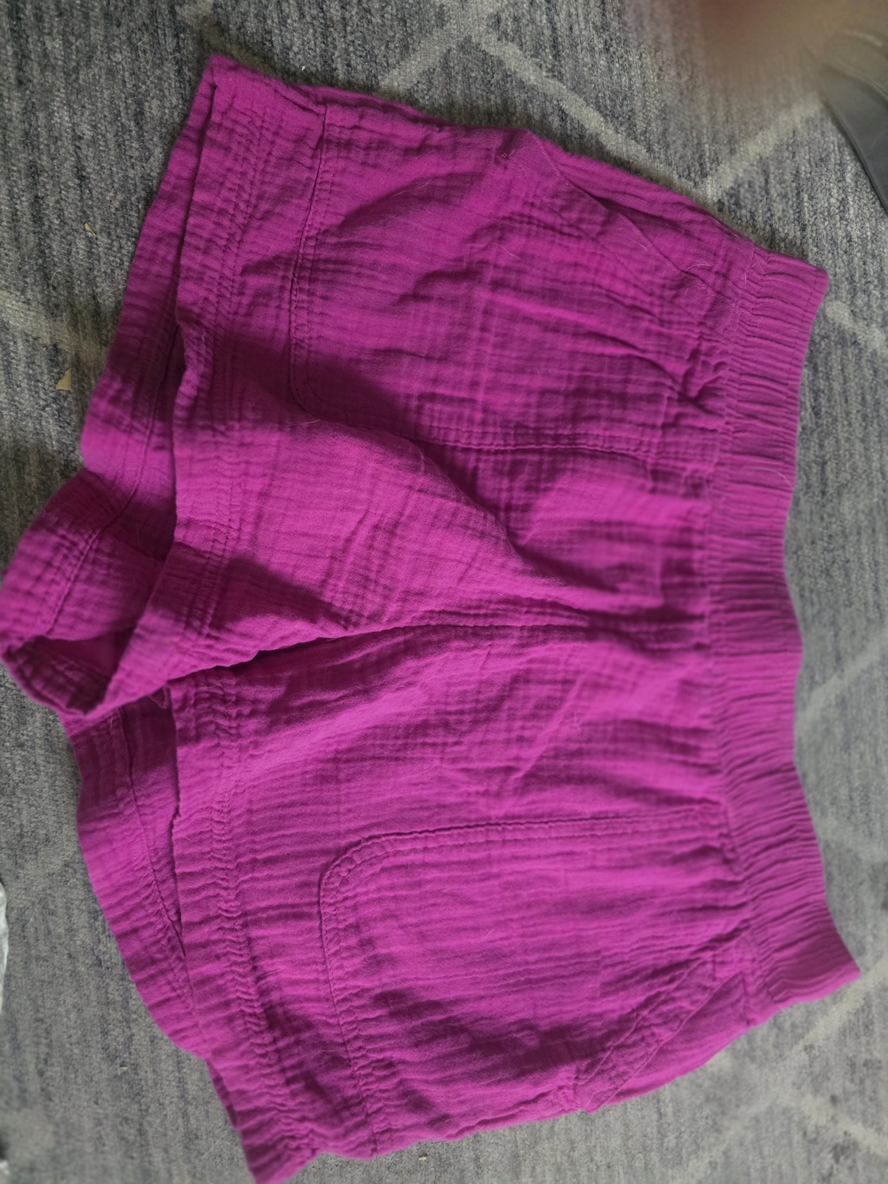 Source Unknown Bright Magenta Elastic-Waist Athletic Shorts